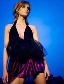 Model Slyvia. <br>wearing Fashion Lash 122