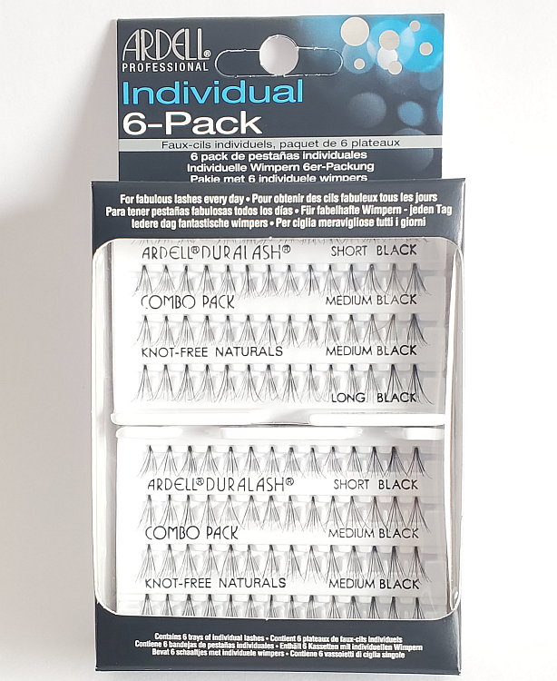 Ardell Professional Individual Lashes Duralash Naturals COMBO Lashes 6 Pack Refills