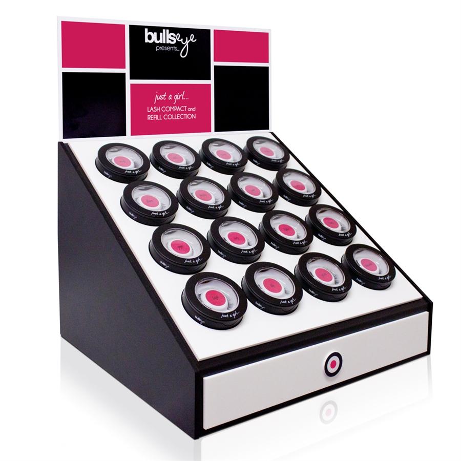 Bullseye Center Retail Lash Compact Display