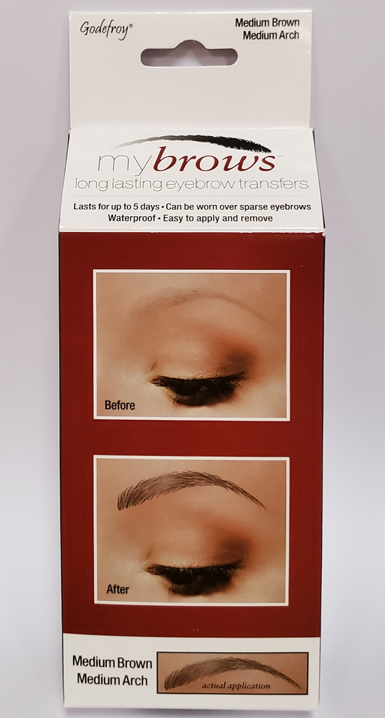 Godefroy My Brows Long-Lasting Eyebrow Transfers MEDIUM ARCH