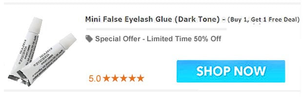 Mini False Eyelash Glue (Dark Tone) - BOGO (Buy 1, Get 1 Free Deal)