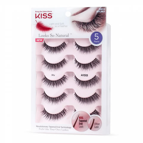 KISS Looks So Natural Multipack Lashes - Shy (KFLM01)