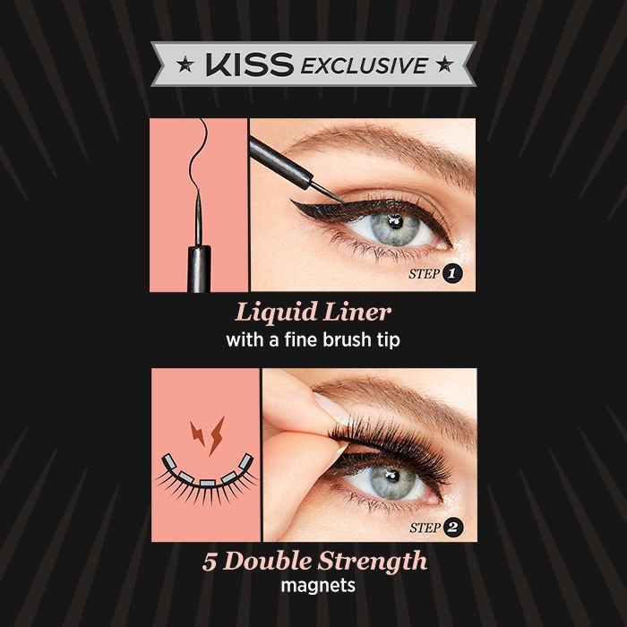 KISS Magnetic Eyeliner & Lash Kit - Lure