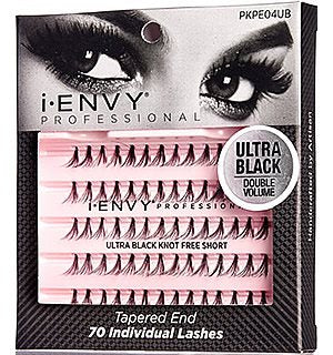 KISS i-ENVY Professional Ultra Black Knot Free Short 70PC (PKPE04UB)
