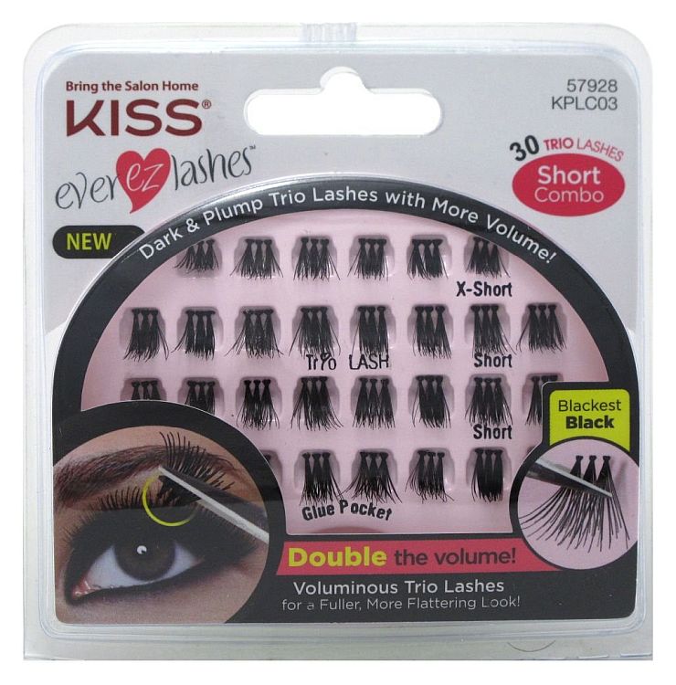 KISS EVER-EZ Lashes Trio - BLACKEST BLACK (KPLC03)