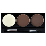 Kiss Go Brow Eyebrow Kit with Stencils - Black Dark Brown (RBKT01)