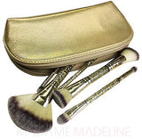 Miss Adoro Cupcake Gold Glitter 6 Piece Makeup Brush Set