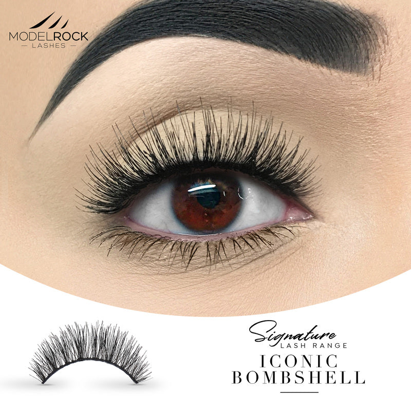 ModelRock Signature Range Lashes - Iconic Bombshell - Double layered Lashes
