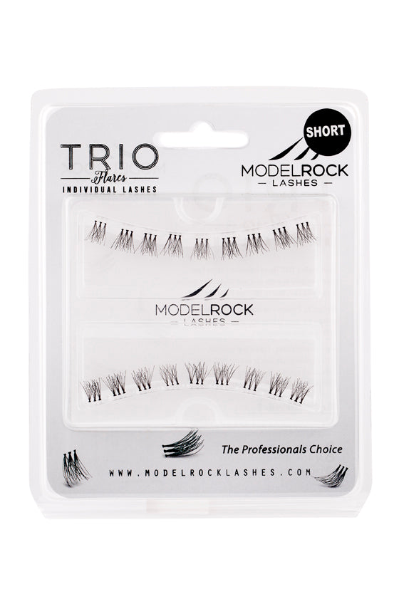 Modelrock TRIO Flare's Individual Lashes - SHORT