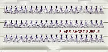 Red Cherry Lashes SHORT FLARE PURPLE