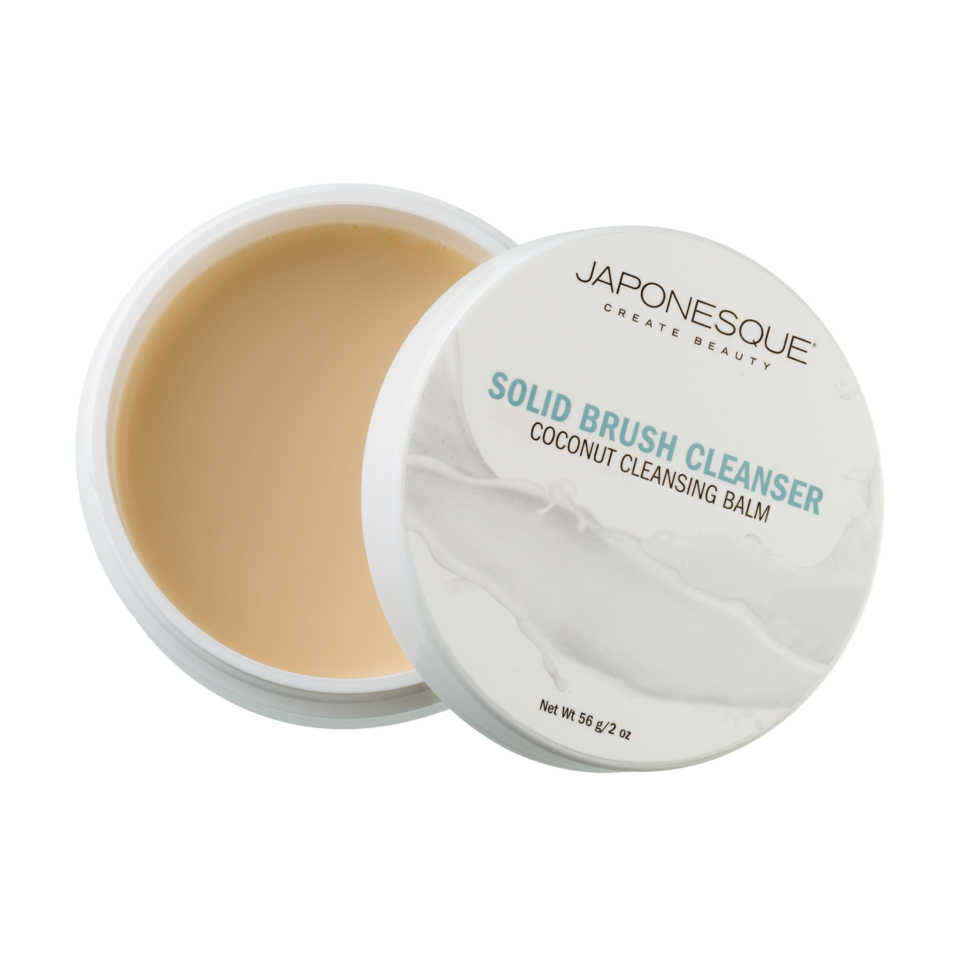 Japonesque Solid Brush Cleanser 2 oz Coconut Cleansing Balm