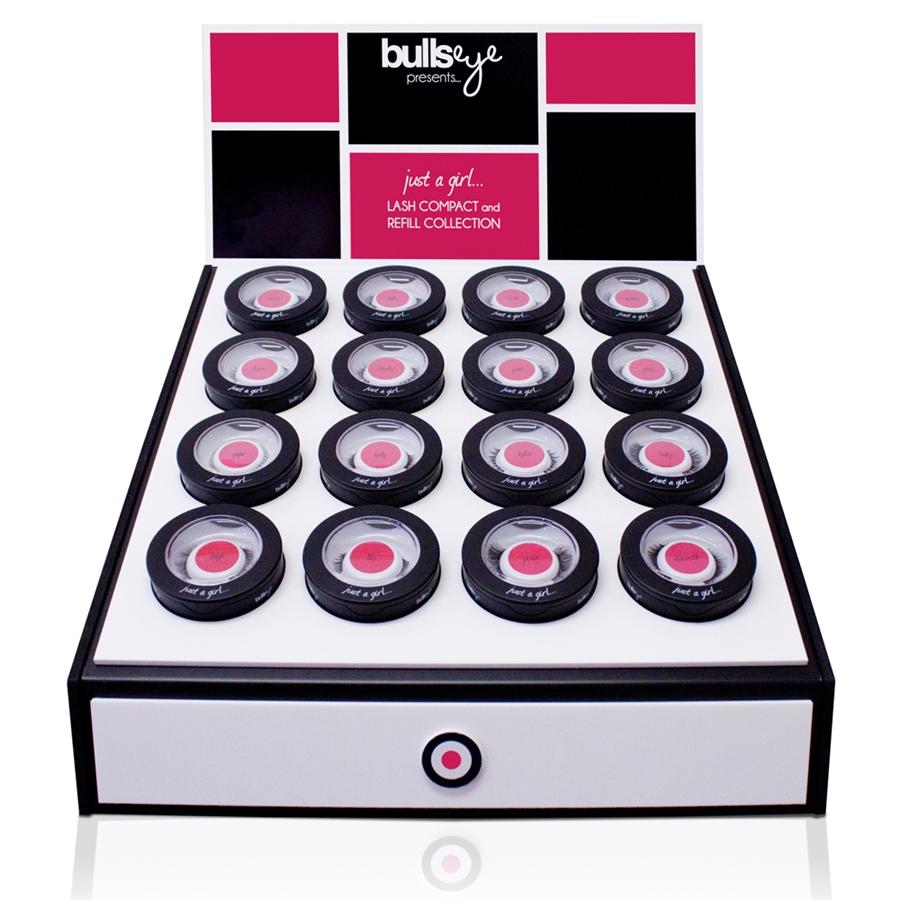 Bullseye Center Retail Lash Compact Display