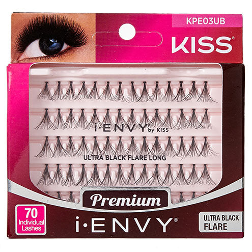 KISS i-ENVY Individual Lashes ULTRA Black Long (KPE03UB)