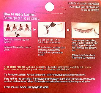 KISS i-ENVY Individual Lashes ULTRA Black Medium MULTIPACK VALUE (KPEM02UB)