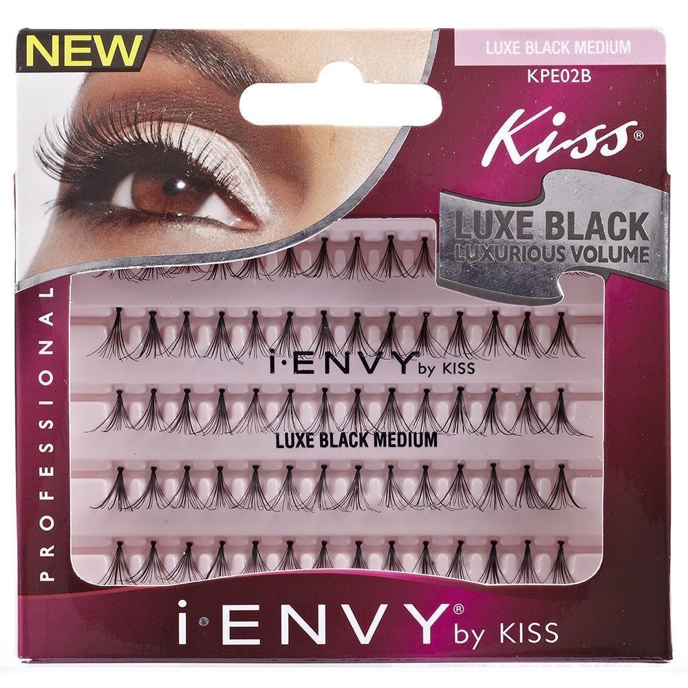 KISS i-ENVY Individual Lashes LUXE Black Medium (KPE02B)