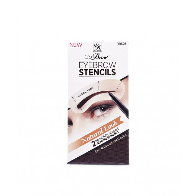 Kiss Go Brow Eyebrow Stencils Natural Look (RBS03)