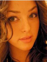 Model, wearing <br>Fashion Lashes #102 Demi