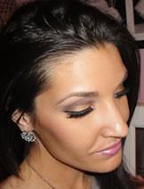 Model, wearing Fashion Lashes <br>#120