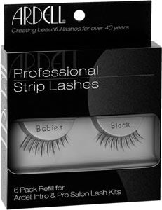 Ardell Professional Strip Lashes InvisiBand BABIES 6 Pack Refills