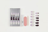 Ardell Nail Addict Premium Artificial Nail Set -  Marble Purple Ombre