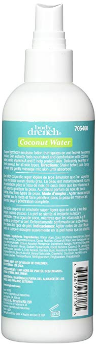 Body Drench Coconut Water Hydrating Spray Body Lotion 8.5 fl oz