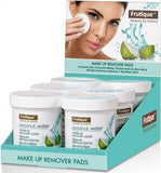 Frutique Coconut Water Makeup Remover Pads 6 pc Display