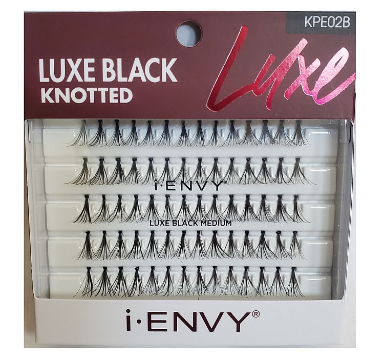 KISS i-ENVY Individual Lashes LUXE Black Medium (KPE02B)