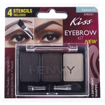 KISS I-Envy EyeBrow Kit with Stencils (KPEK01)