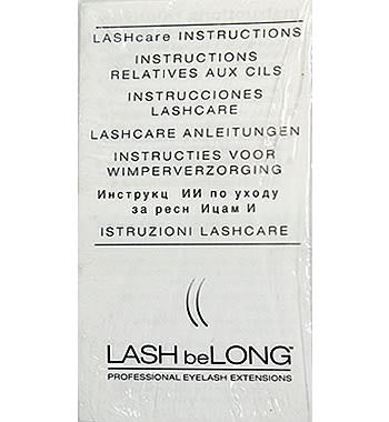 LASH beLONG™ LASHcare Instructions (25 count)