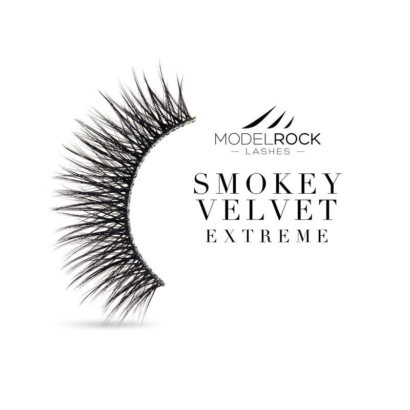 ModelRock Signature Range Lashes - Smokey Velvet 'EXTREME' - Double Layered Lashes