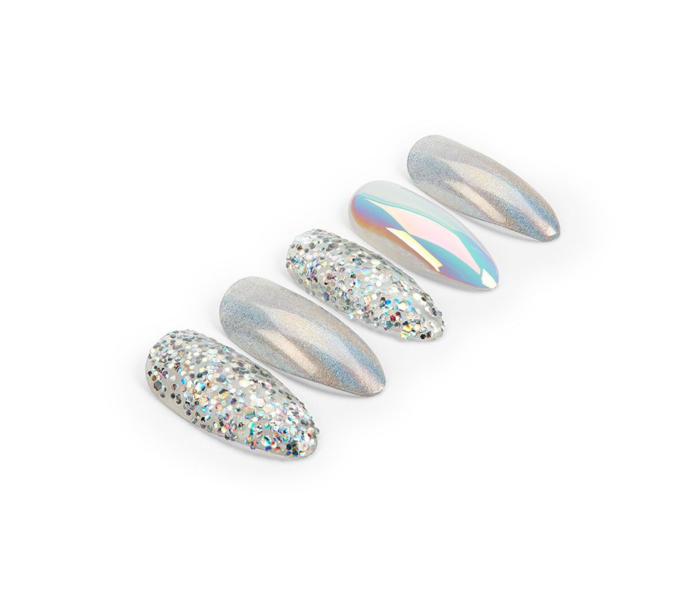 Ardell Nail Addict Premium Artificial Nail Set - Holographic Glitter