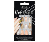 Ardell Nail Addict Premium Artificial Nail Set - Pink Marble & Gold
